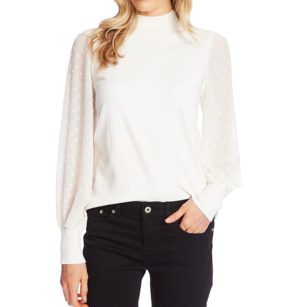 CeCe Clip Dot‎ Long Sleeves Sweater